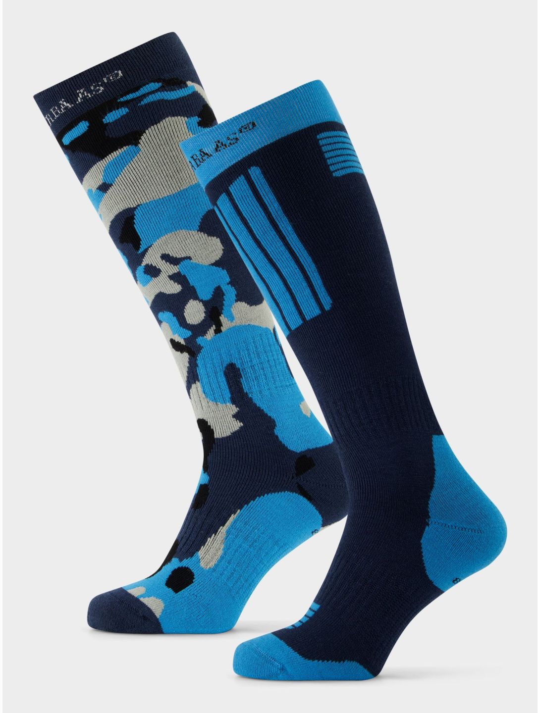 Poederbaas, Ski Socks 2-pack Skisocken 2-pack Unisex Camo Navy blau 