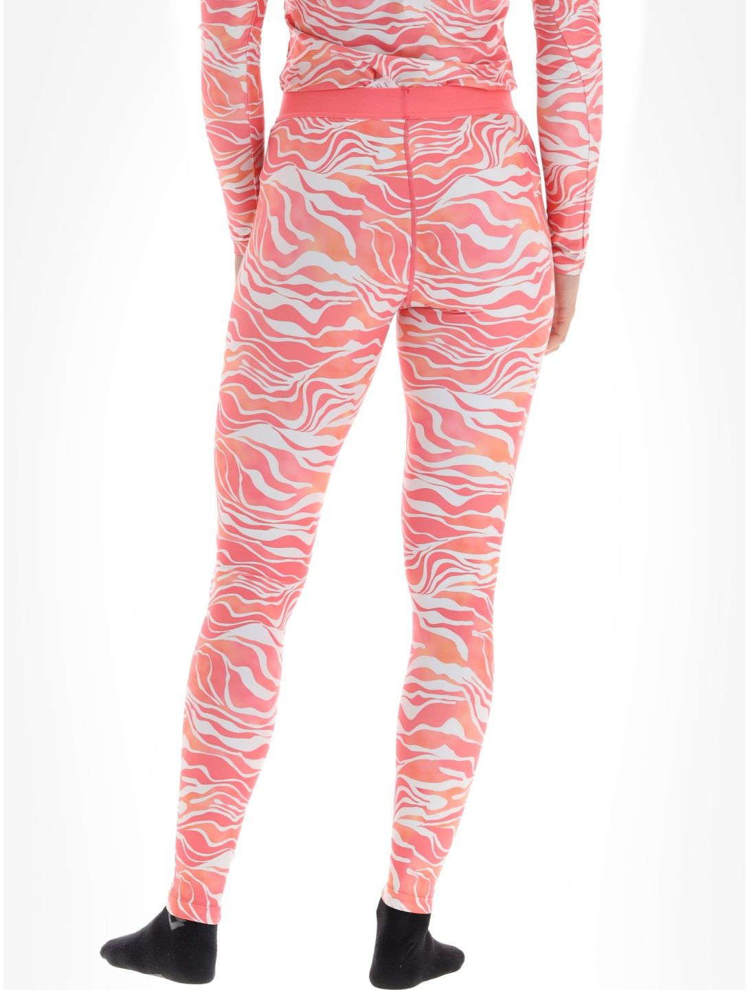 Poederbaas, Thermo Animal Thermohose Damen Zebra Pink rosa 