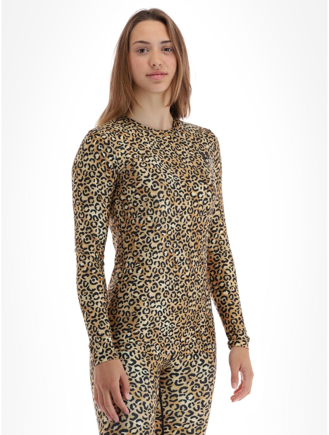 Poederbaas, Thermo Animal Thermoshirt Damen Panther Brown braun 