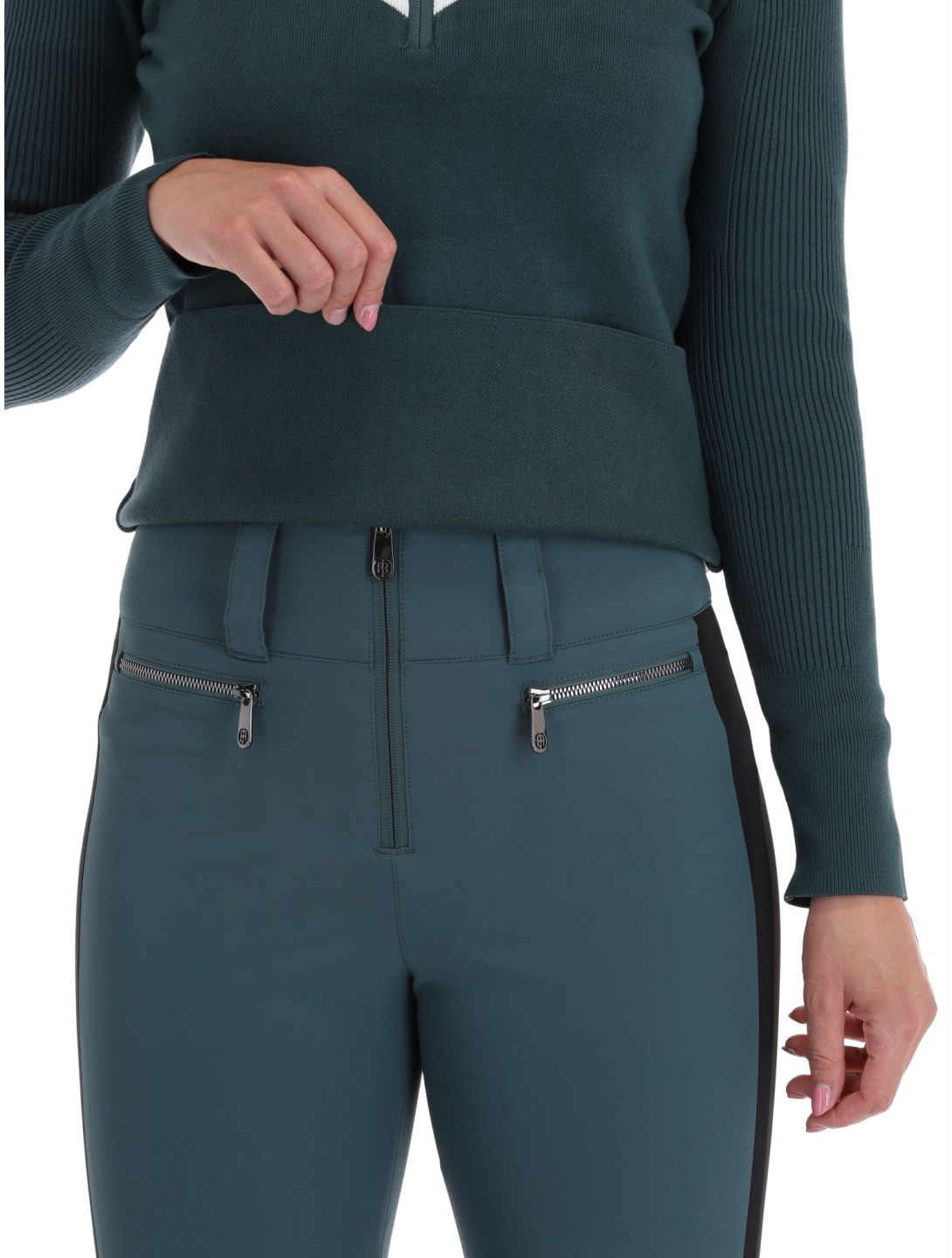 Poivre Blanc, Active Line W23-3540-WO Pullover Damen Ever Green grün 