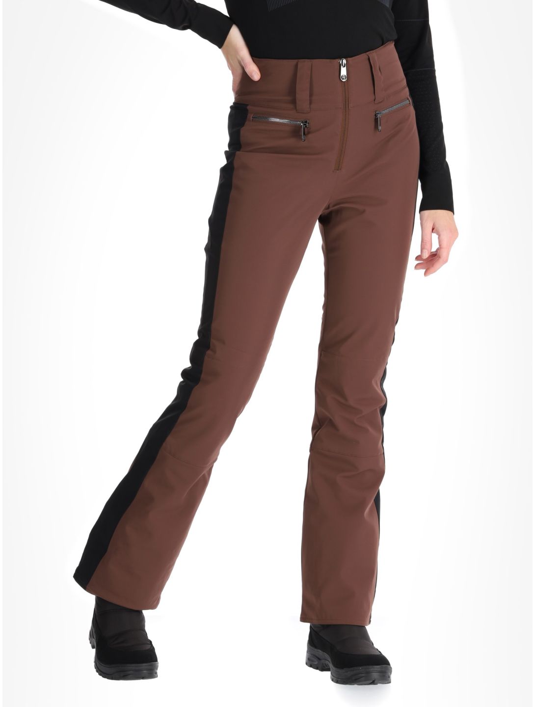 Poivre Blanc, Luxe Sport 24PBH0822/WO Skihose Damen Choco Brown / Black braun, schwarz 