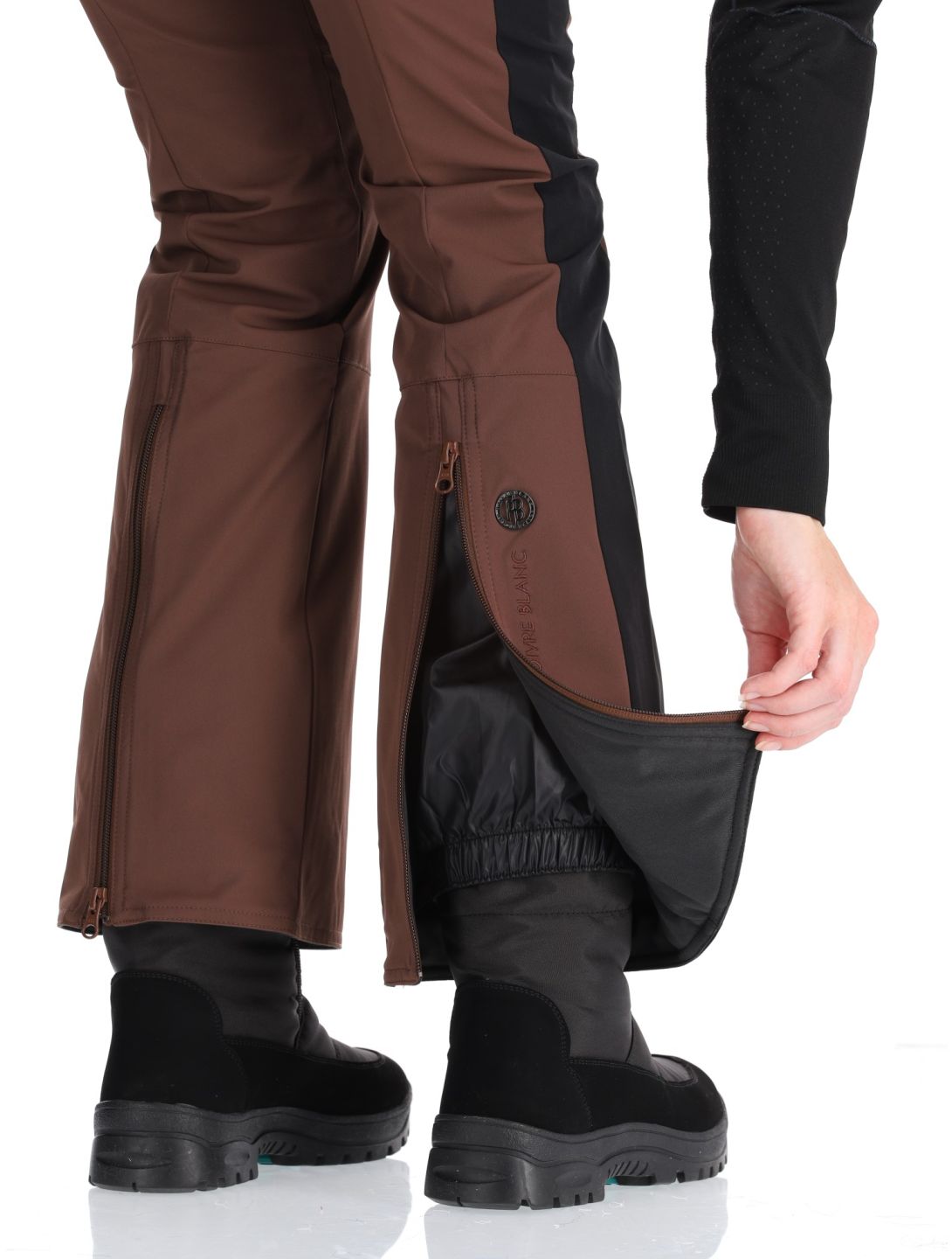 Poivre Blanc, Luxe Sport 24PBH0822/WO Skihose Damen Choco Brown / Black braun, schwarz 