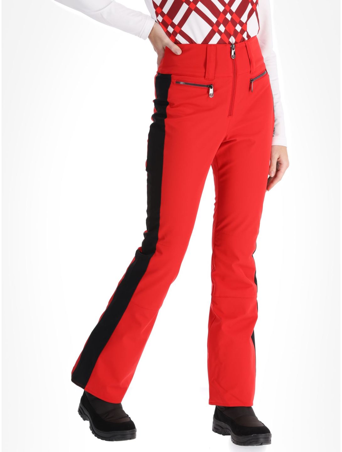 Poivre Blanc, Luxe Sport 24PBH0822/WO Skihose Damen Scarlet Red / Black rot, schwarz 