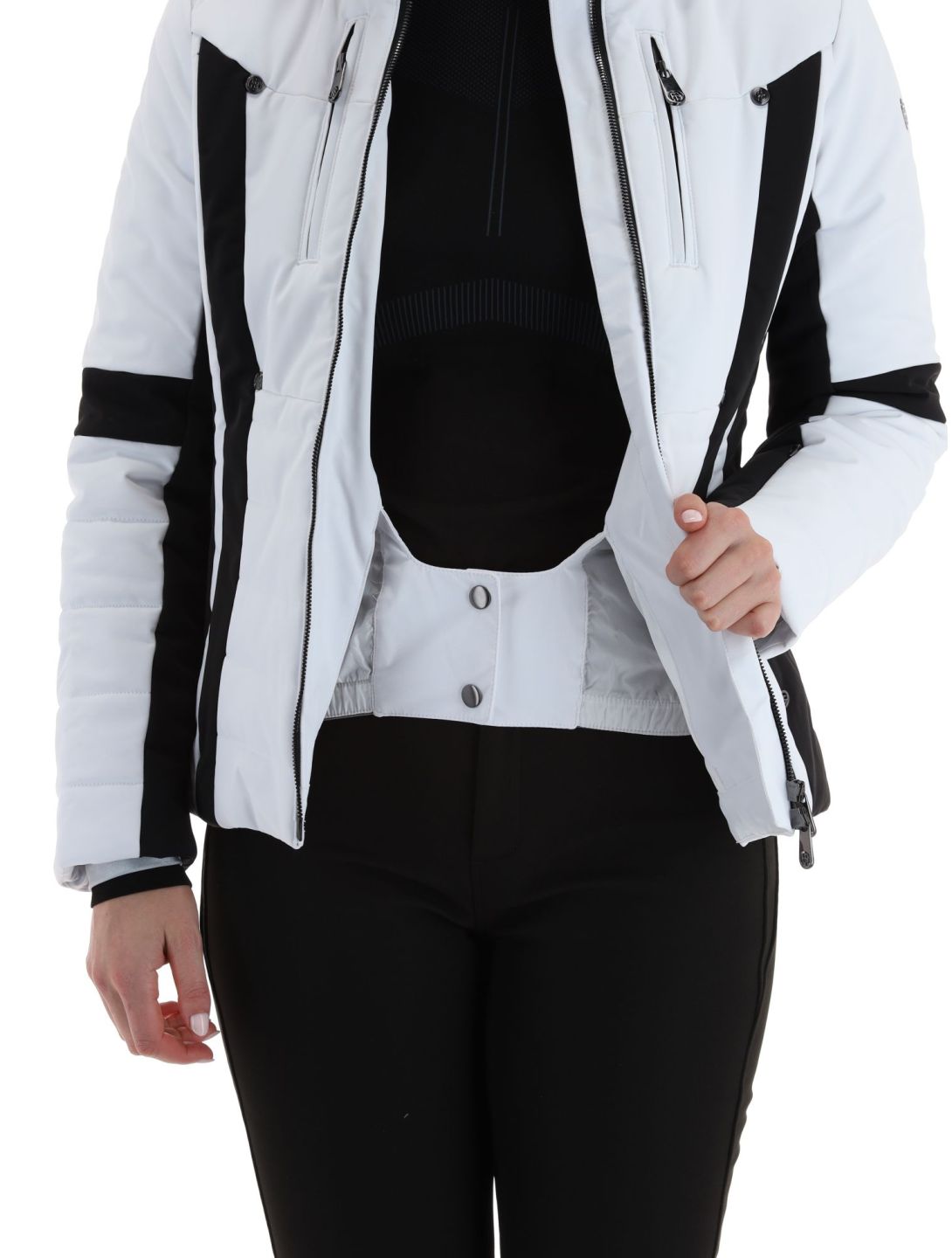 Poivre Blanc, Luxe Sport Line W23-0804-WO Skijacke Damen White / Black schwarz, weiß 