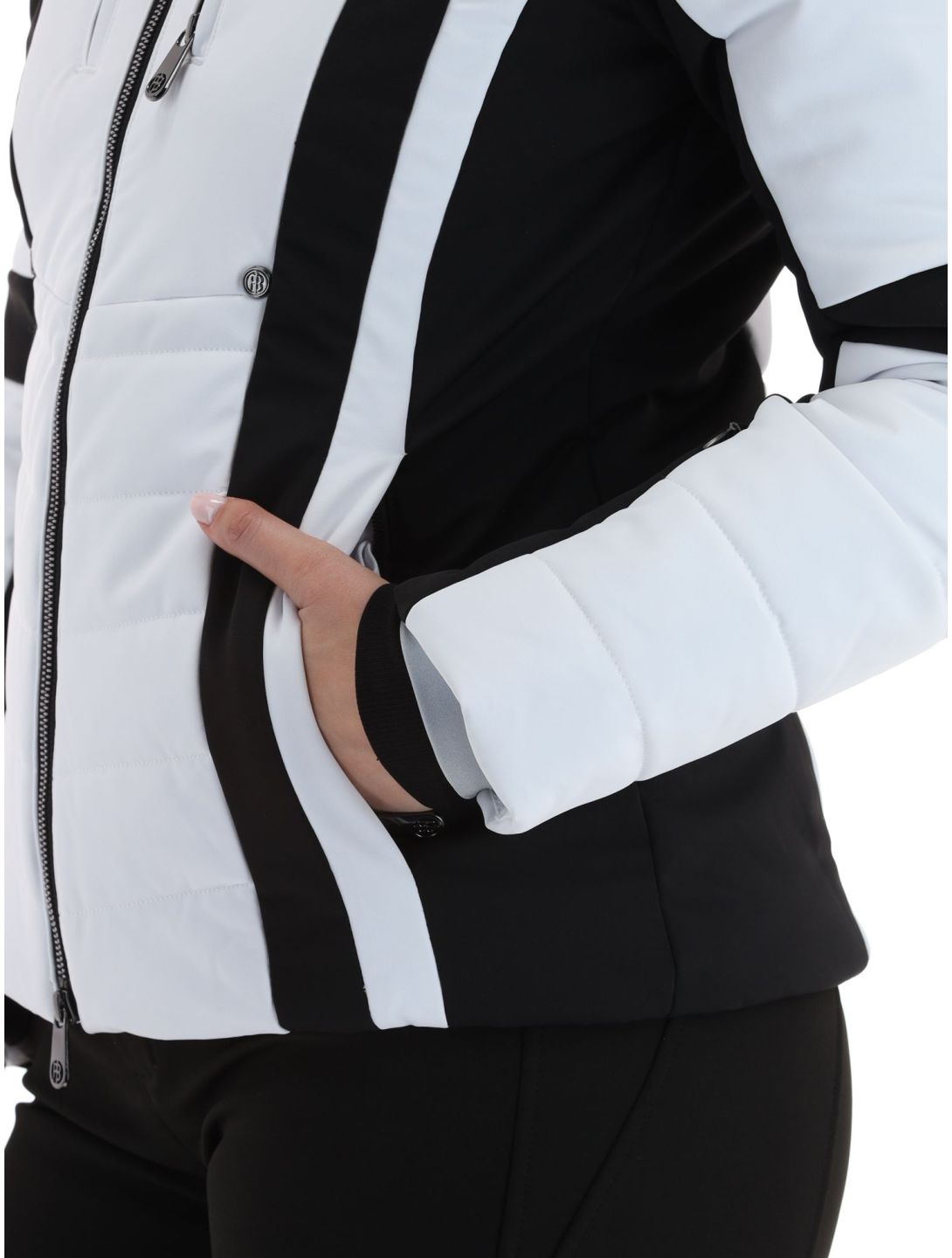 Poivre Blanc, Luxe Sport Line W23-0804-WO Skijacke Damen White / Black schwarz, weiß 