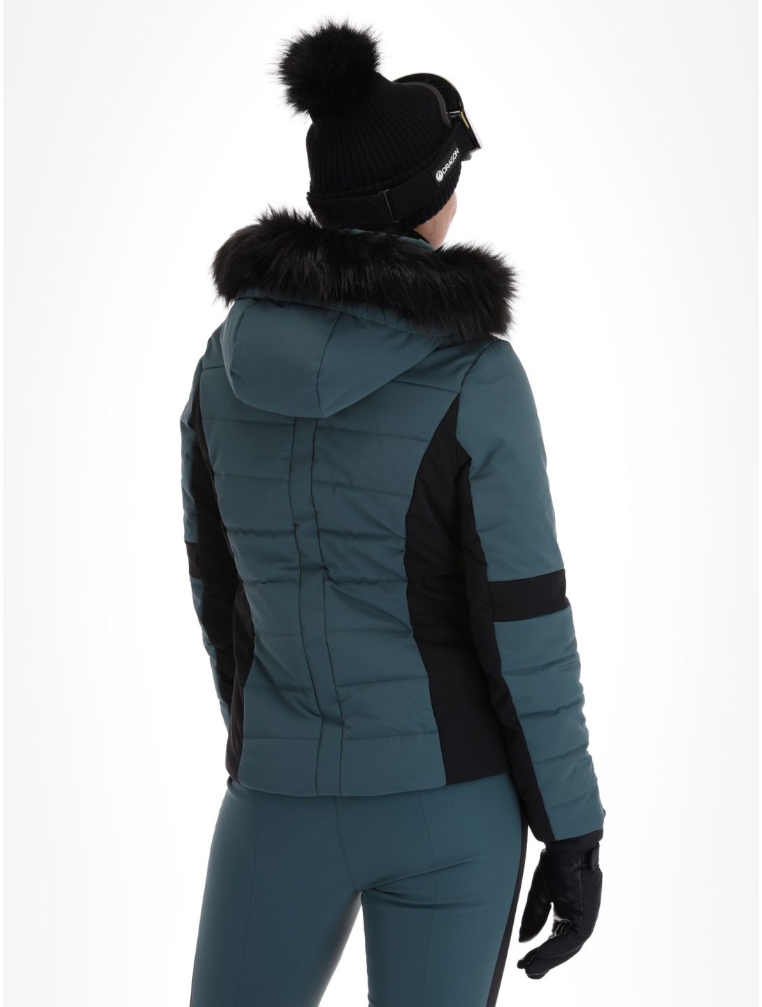 Poivre Blanc, Luxe Sport Line W23-0804-WO Skijacke Damen Ever Green / Black grün, schwarz 