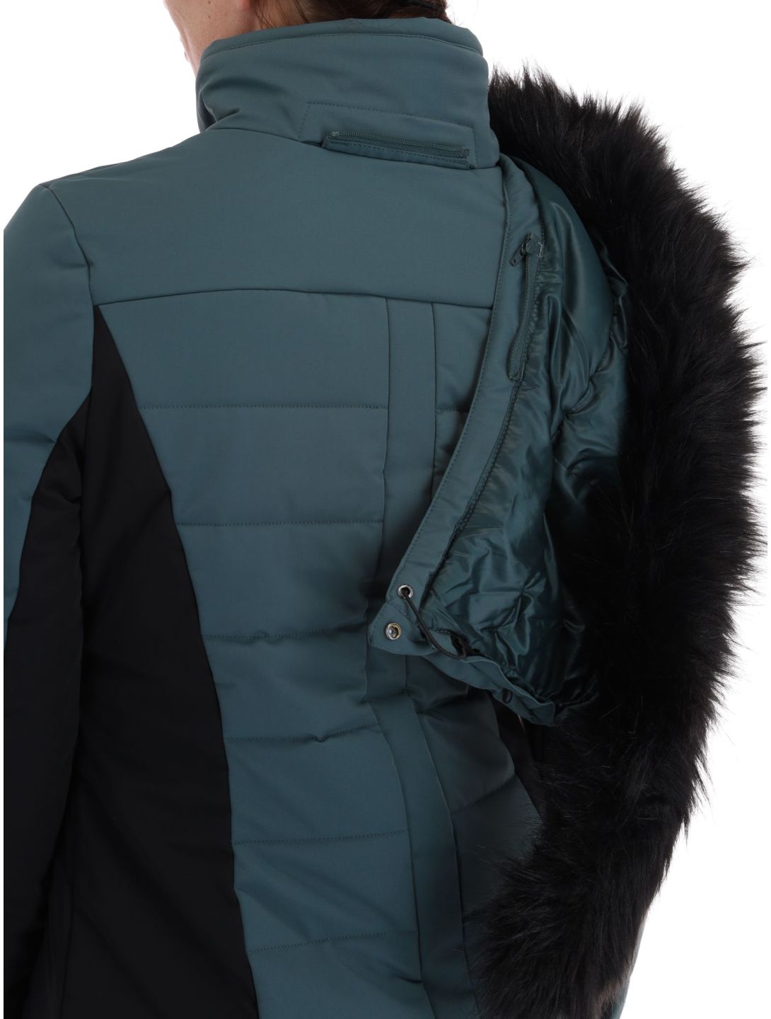 Poivre Blanc, Luxe Sport Line W23-0804-WO Skijacke Damen Ever Green / Black grün, schwarz 