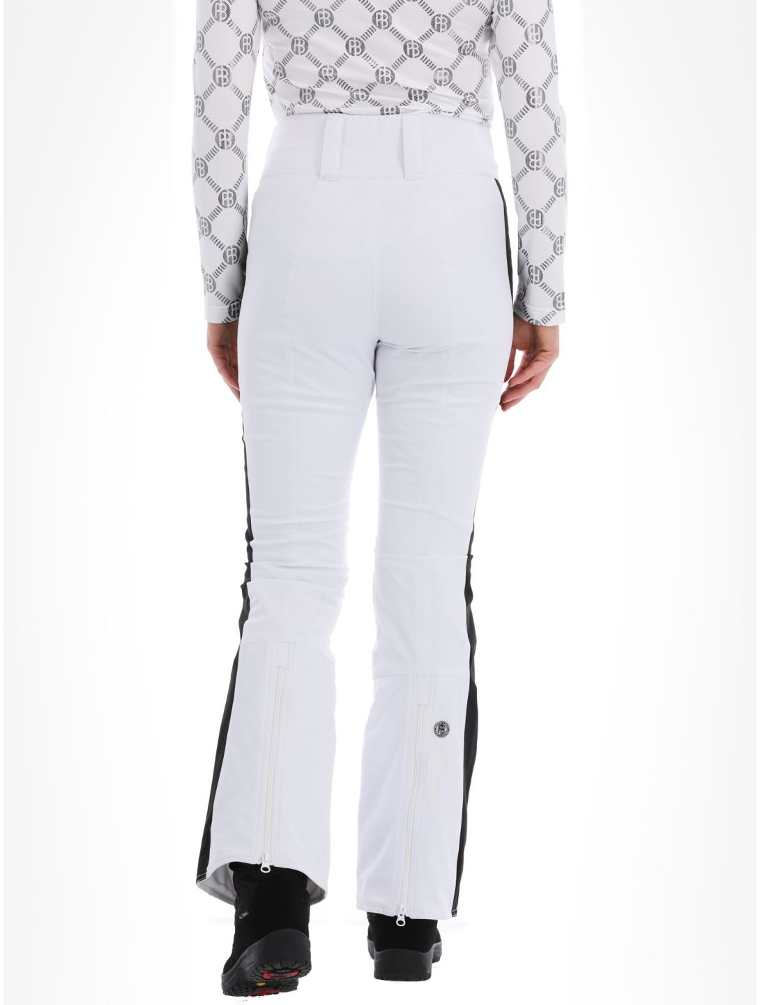 Poivre Blanc, Luxe Sport Line W23-0822-WO Softshell Skihose Damen White / Black schwarz, weiß 