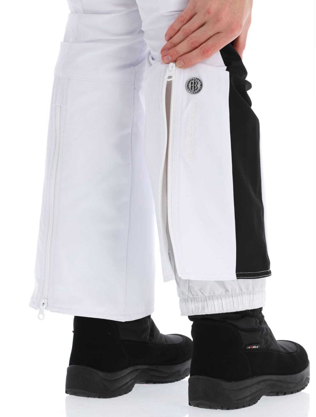 Poivre Blanc, Luxe Sport Line W23-0822-WO Softshell Skihose Damen White / Black schwarz, weiß 