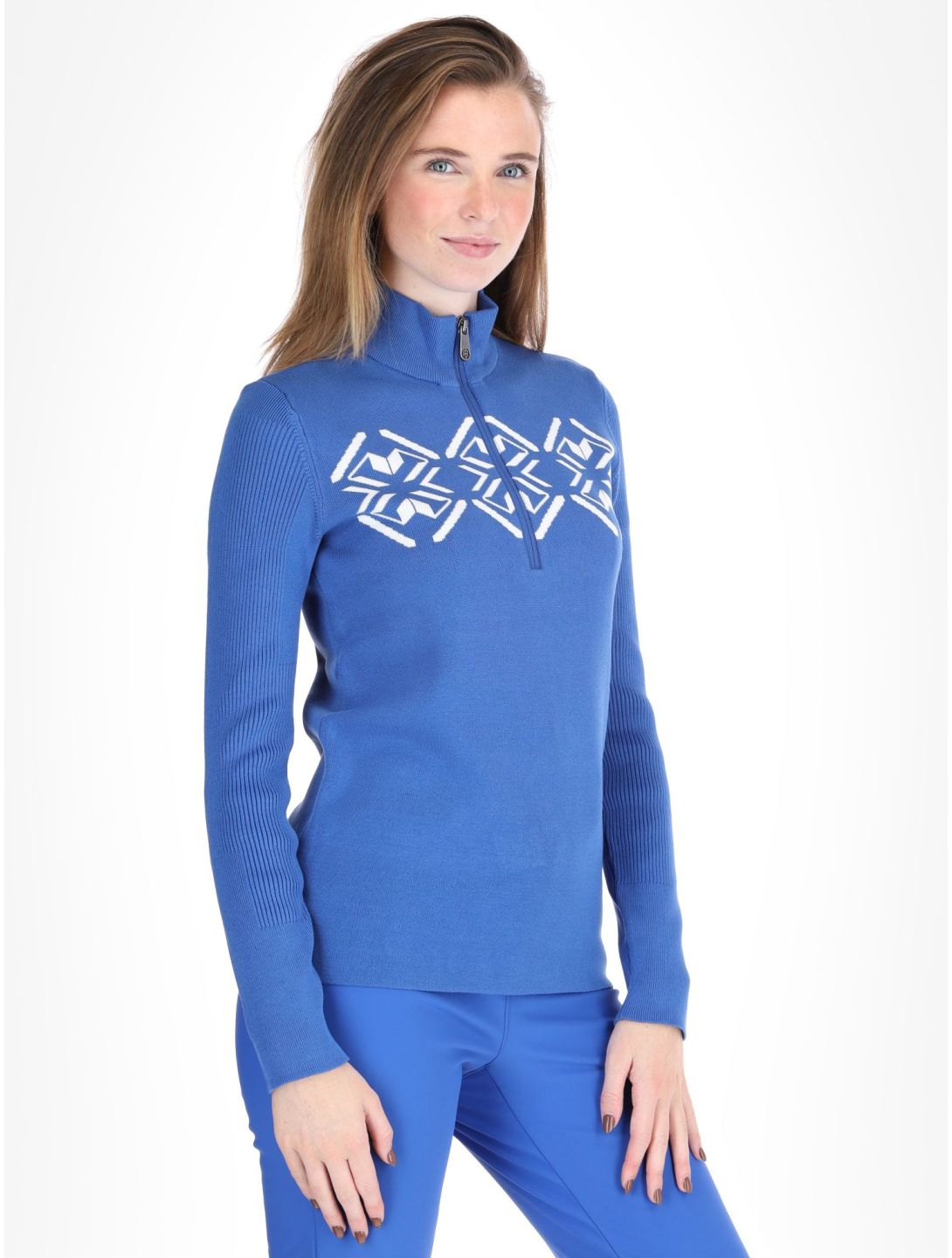 Poivre Blanc, Traditional 24PBH3540/WO Pullover Damen Acid Blue blau 