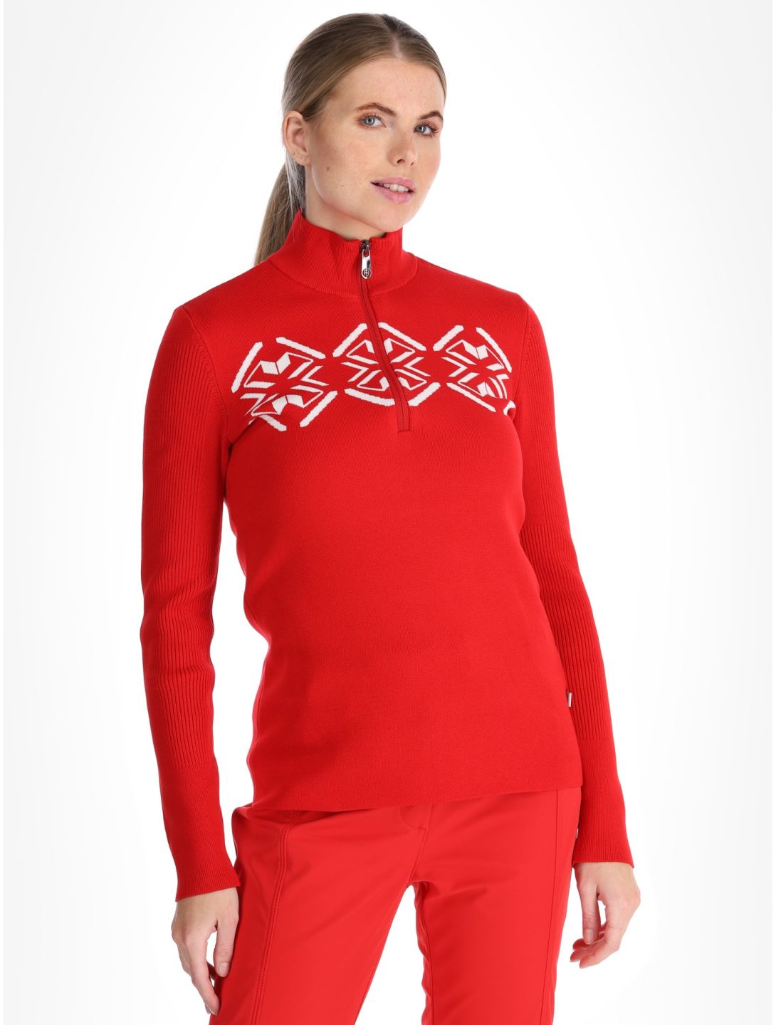 Poivre Blanc, Traditional 24PBH3540/WO Pullover Damen Scarlet Red rot 