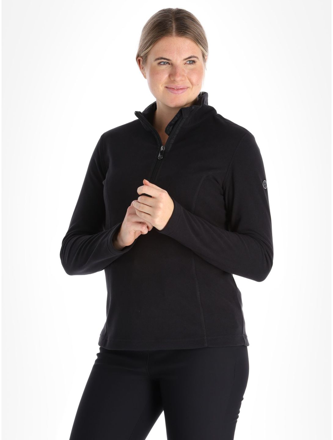 Poivre Blanc, Traditional Line W23-1540-WO Pullover Damen Black schwarz 