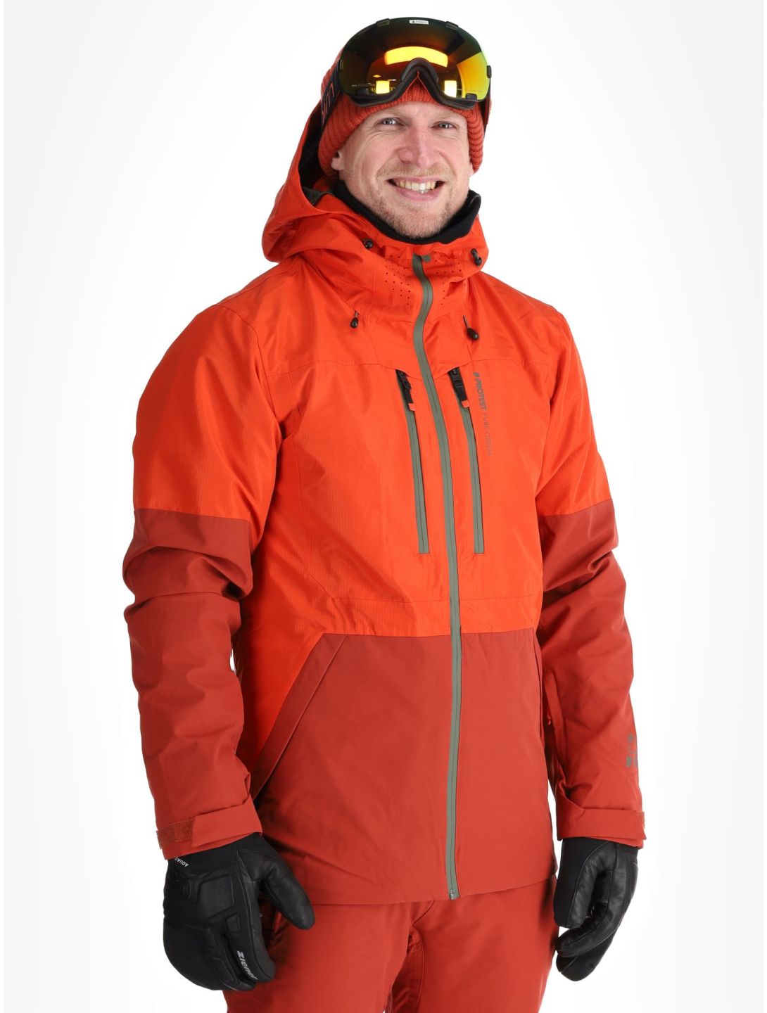 Protest, PRTBAKIE Skijacke Herren Burnt Orange orange, rot 