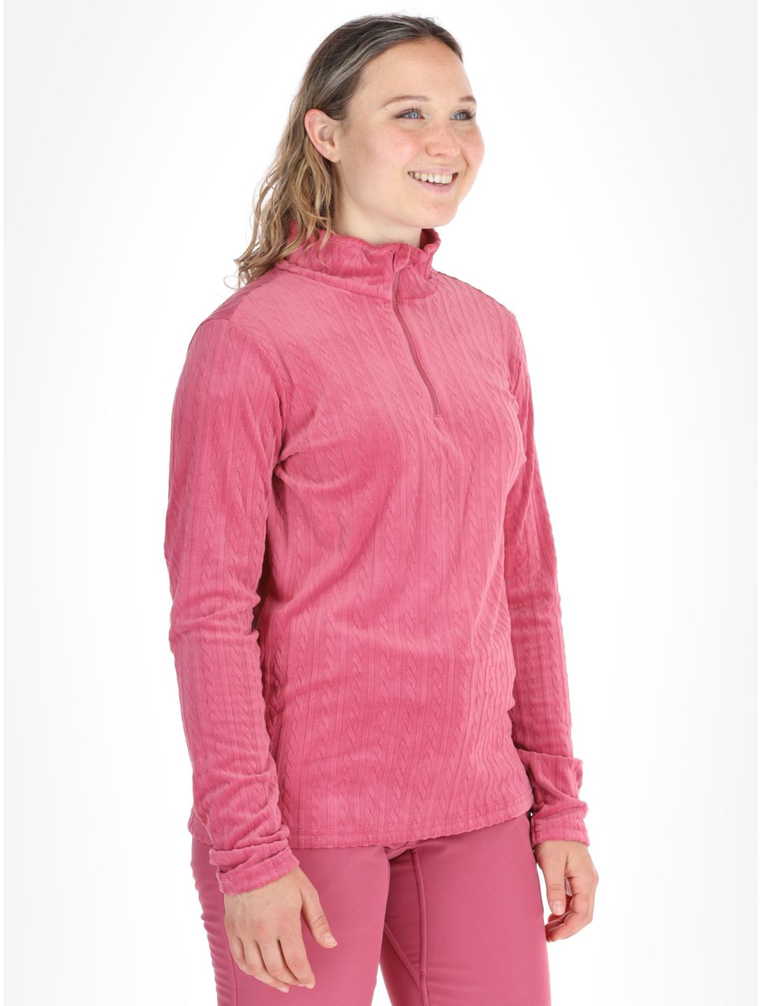 Protest, PRTGAIL 1/4 zip Pullover Damen Rose Dust rosa 