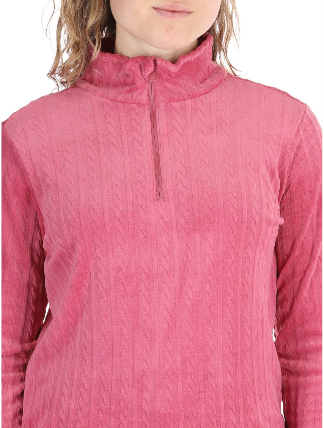 Protest, PRTGAIL 1/4 zip Pullover Damen Rose Dust rosa 