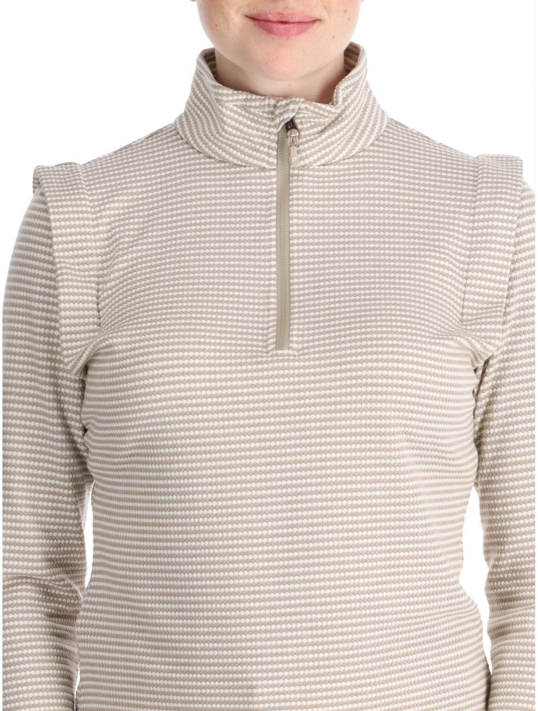 Protest, PRTIVORY 1/4 zip Pullover Damen Bamboo Beige beige 