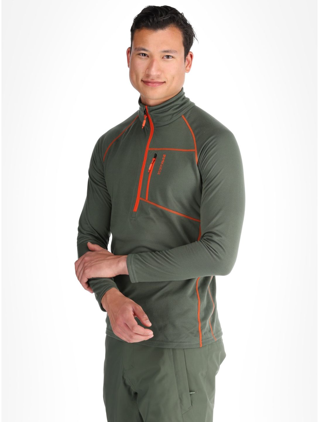 Protest, PRTKODY 1/4 zip Pullover Herren Thyme grün 