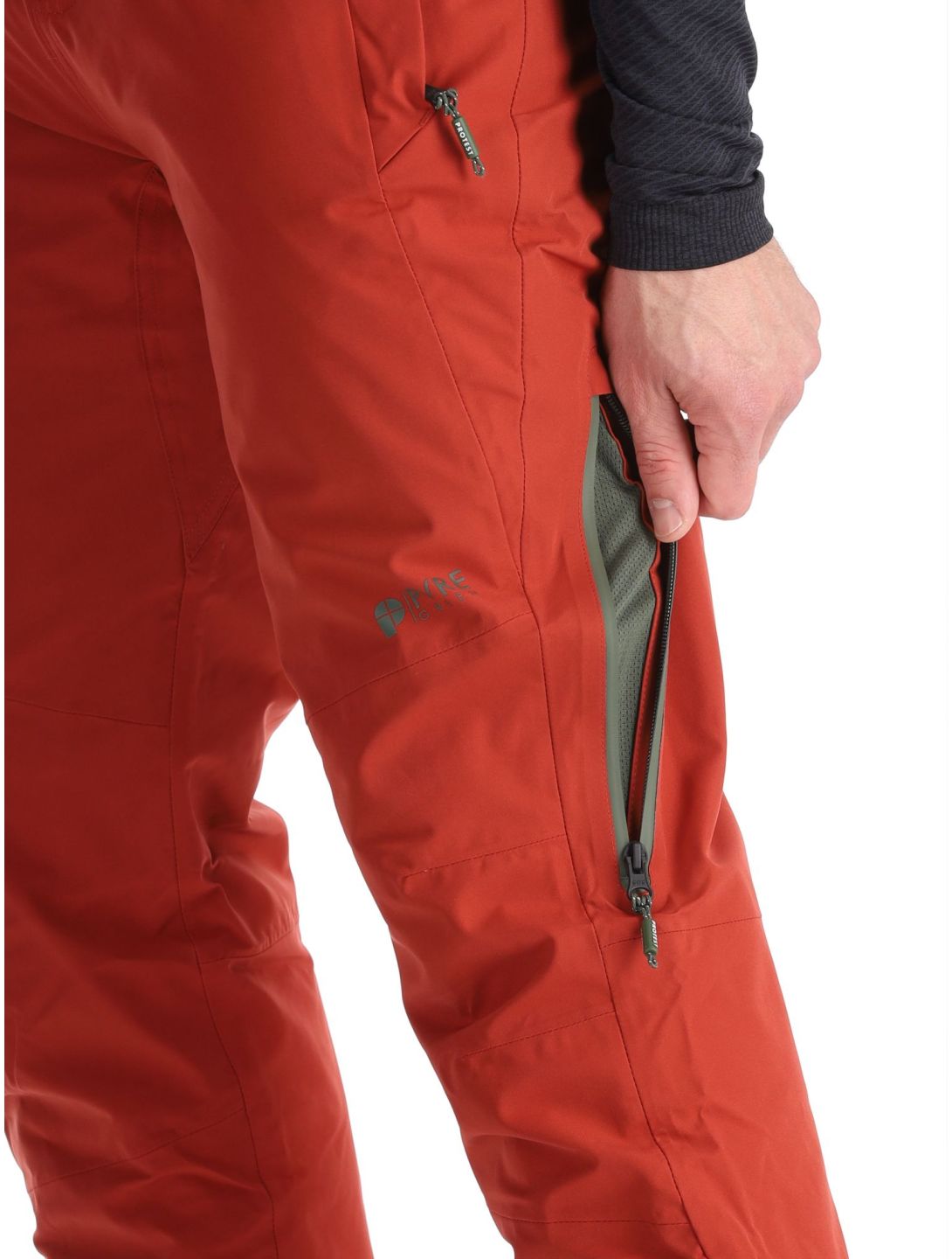 Protest, PRTMIKADO Skihose Herren Barn Red rot 