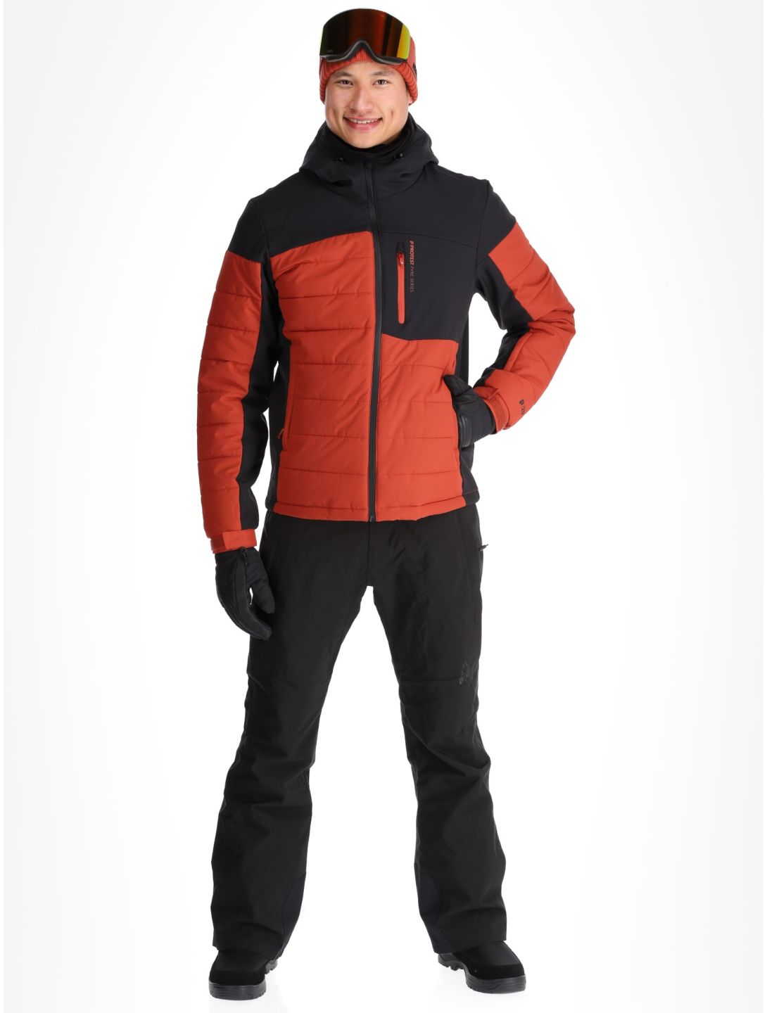 Protest, PRTMOUNT24 Skijacke Herren Barn Red rot 