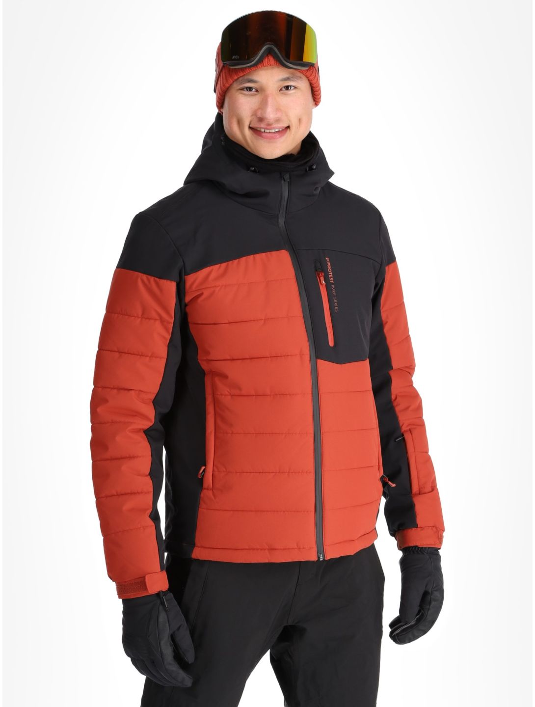 Protest, PRTMOUNT24 Skijacke Herren Barn Red rot 