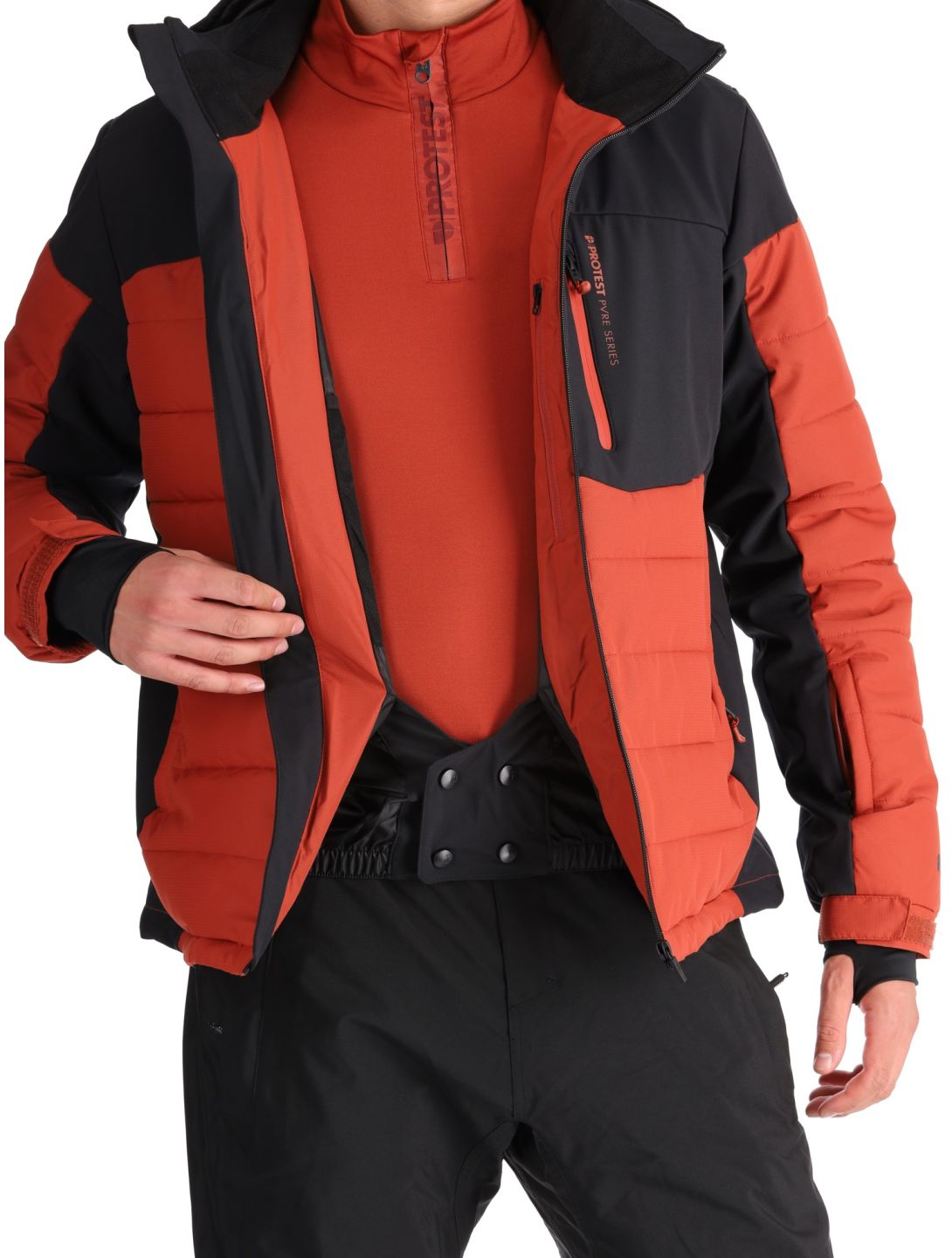 Protest, PRTMOUNT24 Skijacke Herren Barn Red rot 