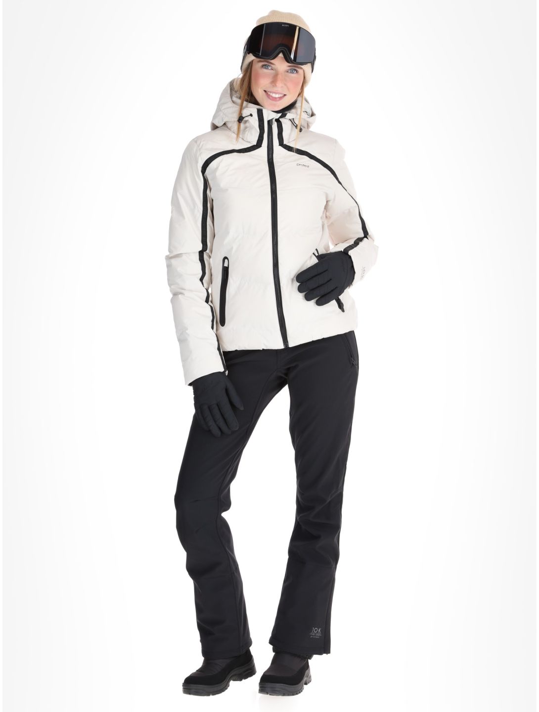 Protest, PRTONYX Skijacke Damen Kitoff White weiß 