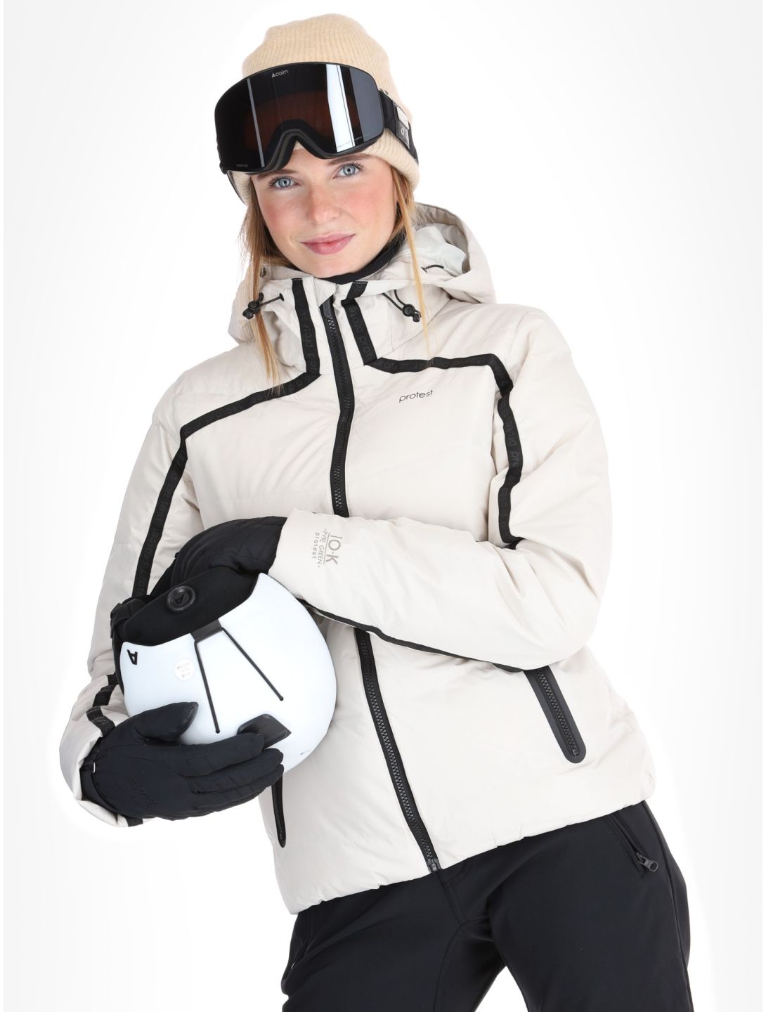 Protest, PRTONYX Skijacke Damen Kitoff White weiß 