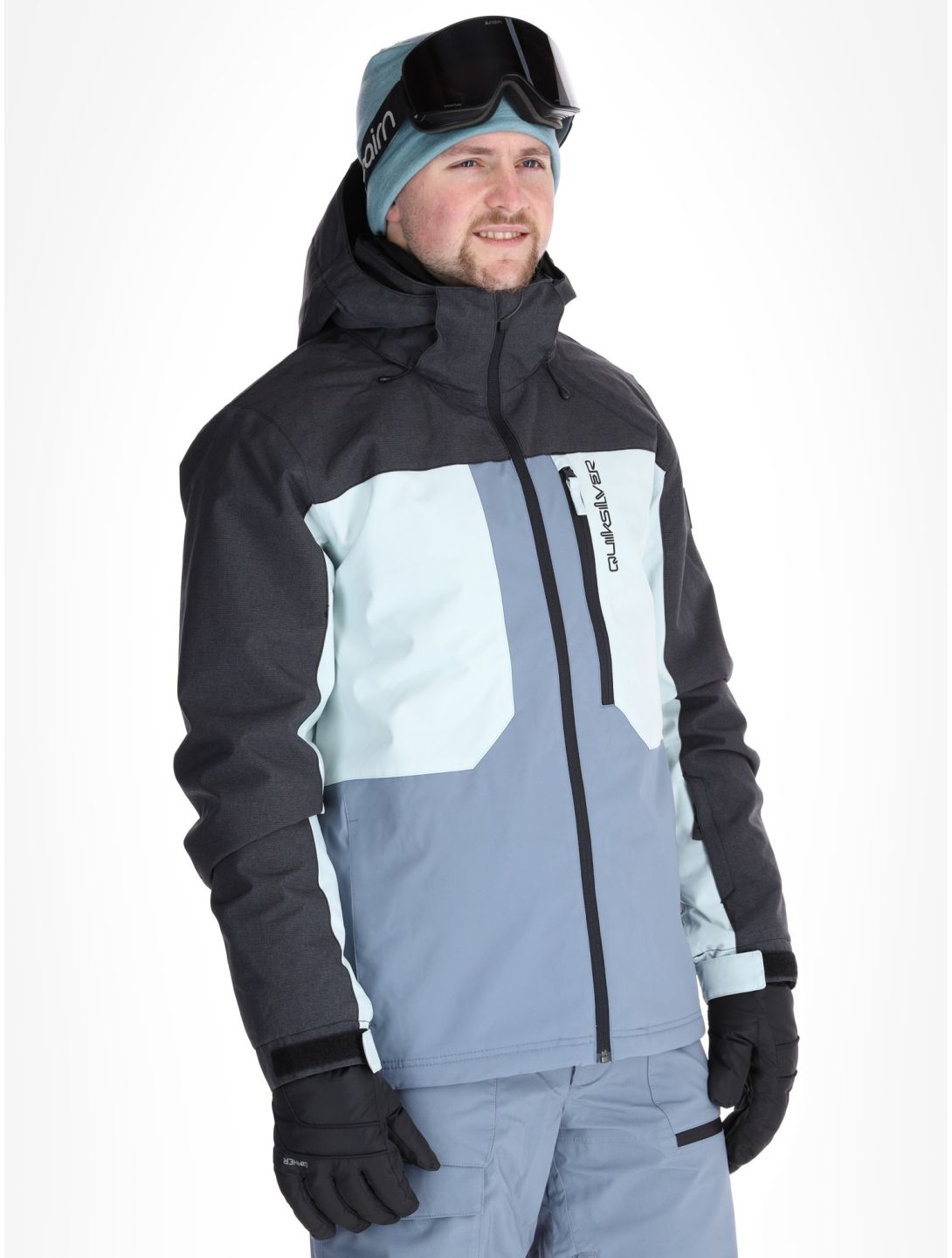 Quiksilver, Dawson Skijacke Herren Flint Stone grau 