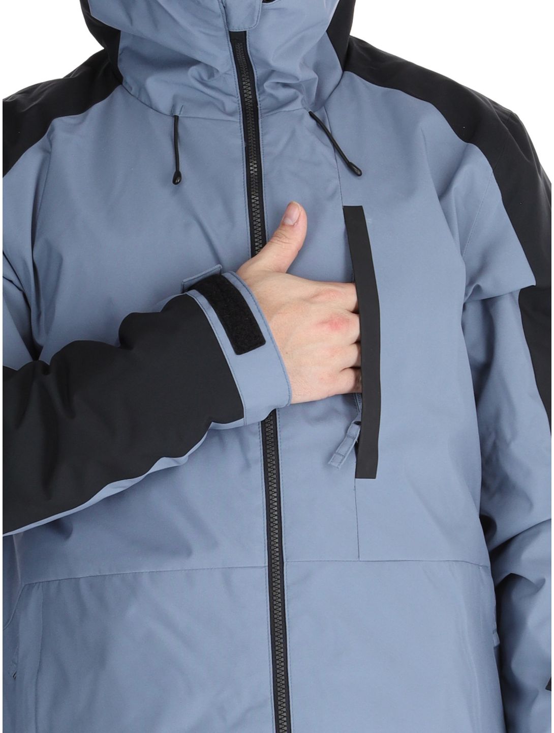 Quiksilver, Mission Block Skijacke Herren Flint Stone grau, schwarz 