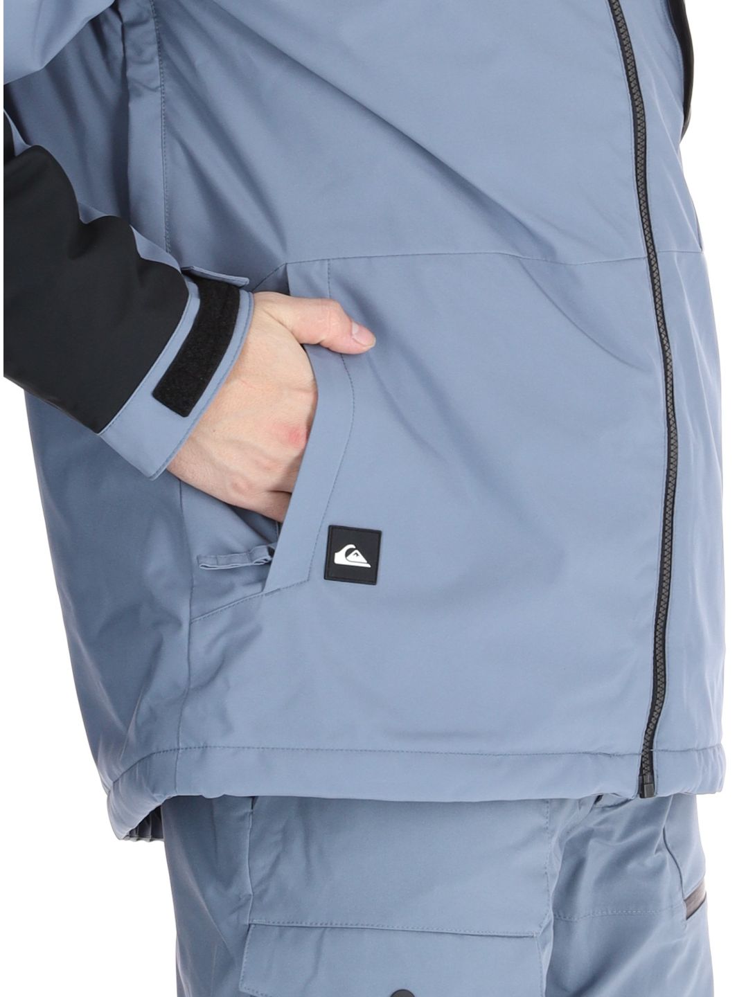 Quiksilver, Mission Block Skijacke Herren Flint Stone grau, schwarz 