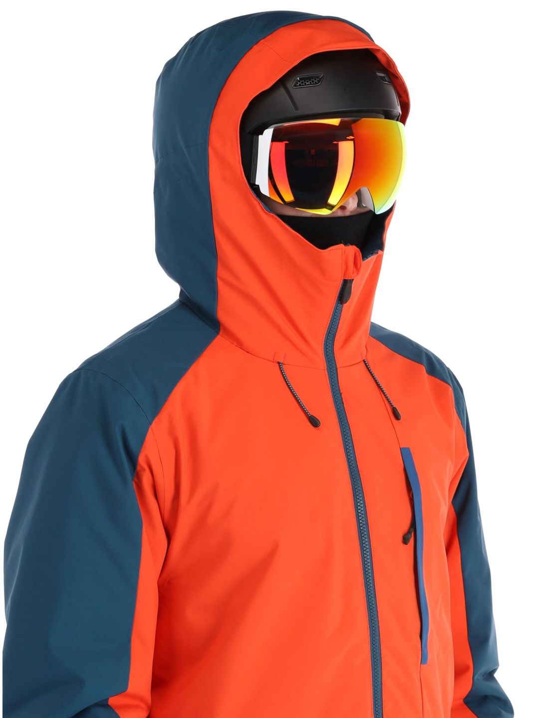 Quiksilver, Mission Block Skijacke Herren Grenadine rot, schwarz 