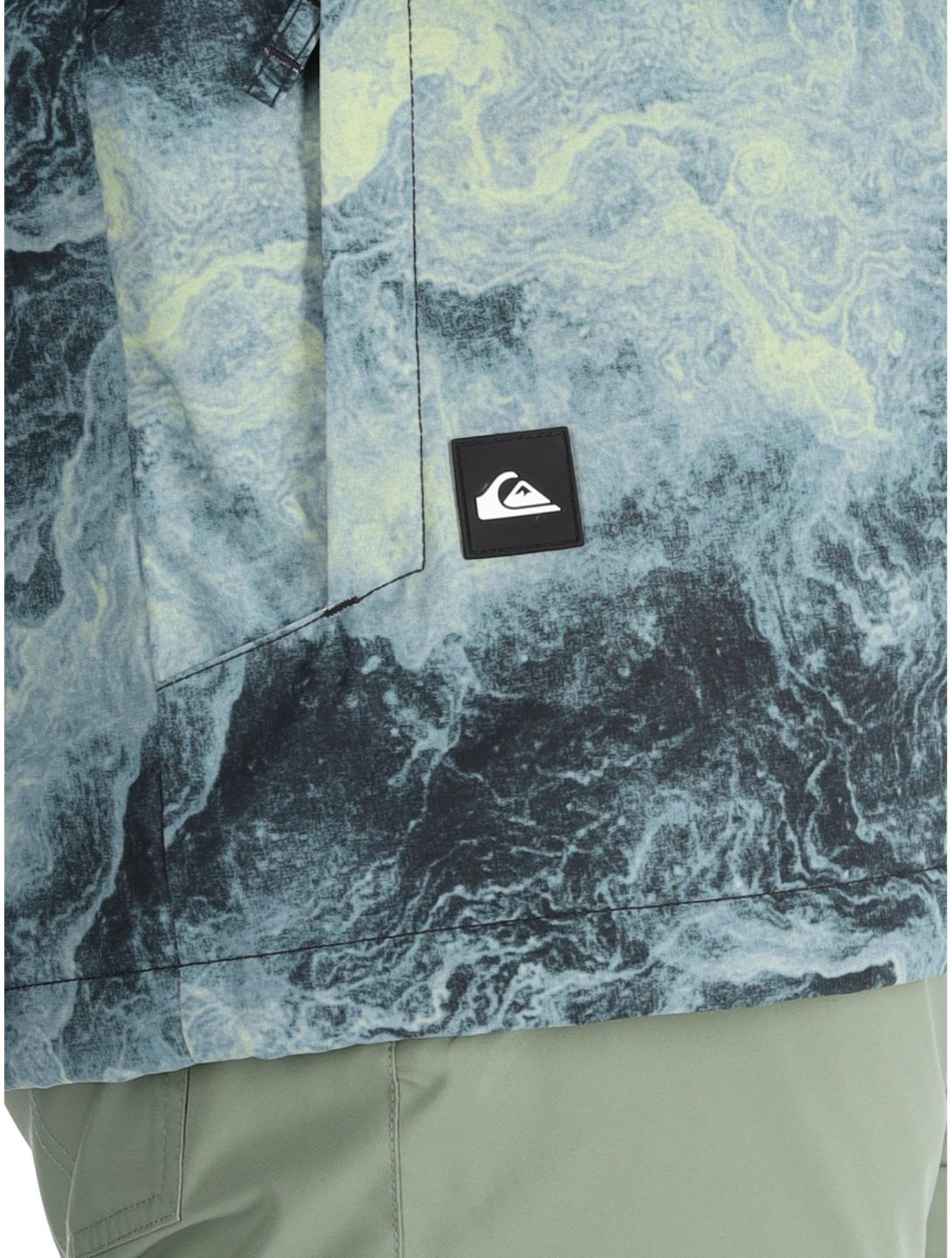 Quiksilver, Mission Printed Skijacke Herren Space Stone Celery Green grün 