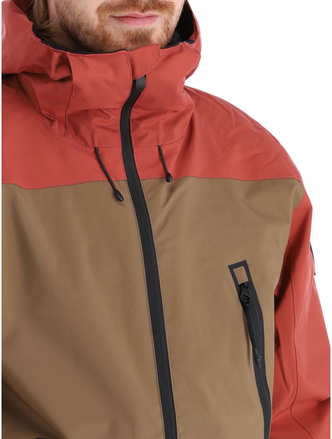 Quiksilver, Sycamore Skijacke Herren Cub braun, rot, schwarz 