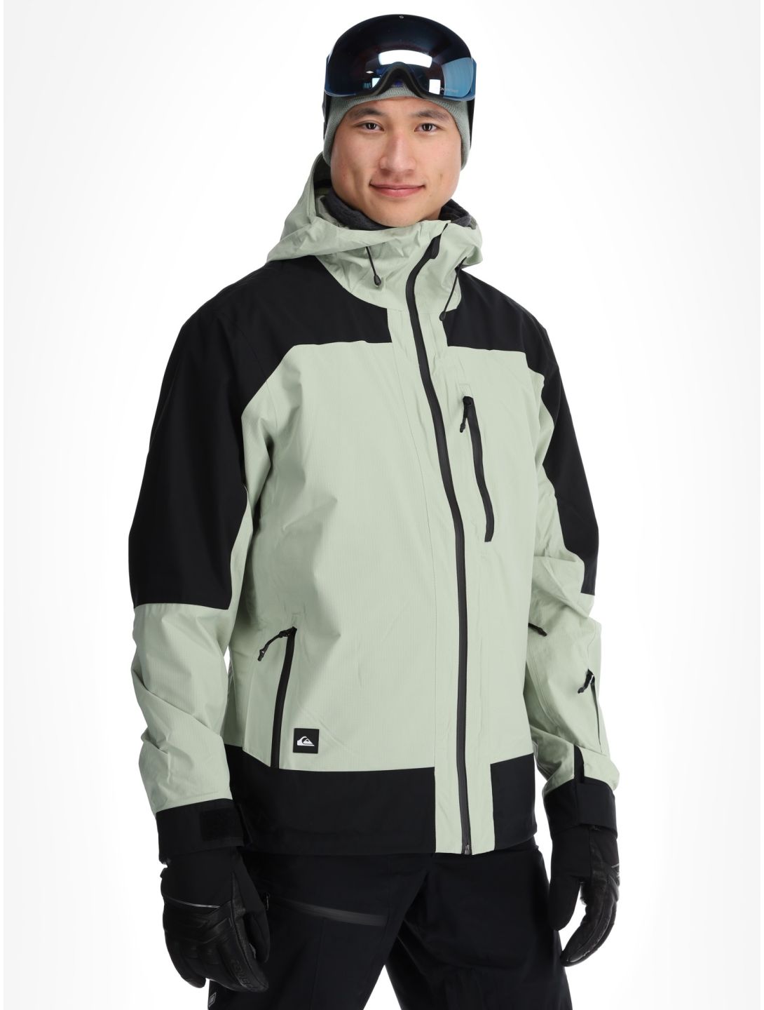 Quiksilver, Ultralight 20K Skijacke Herren Desert Sage grün, schwarz 