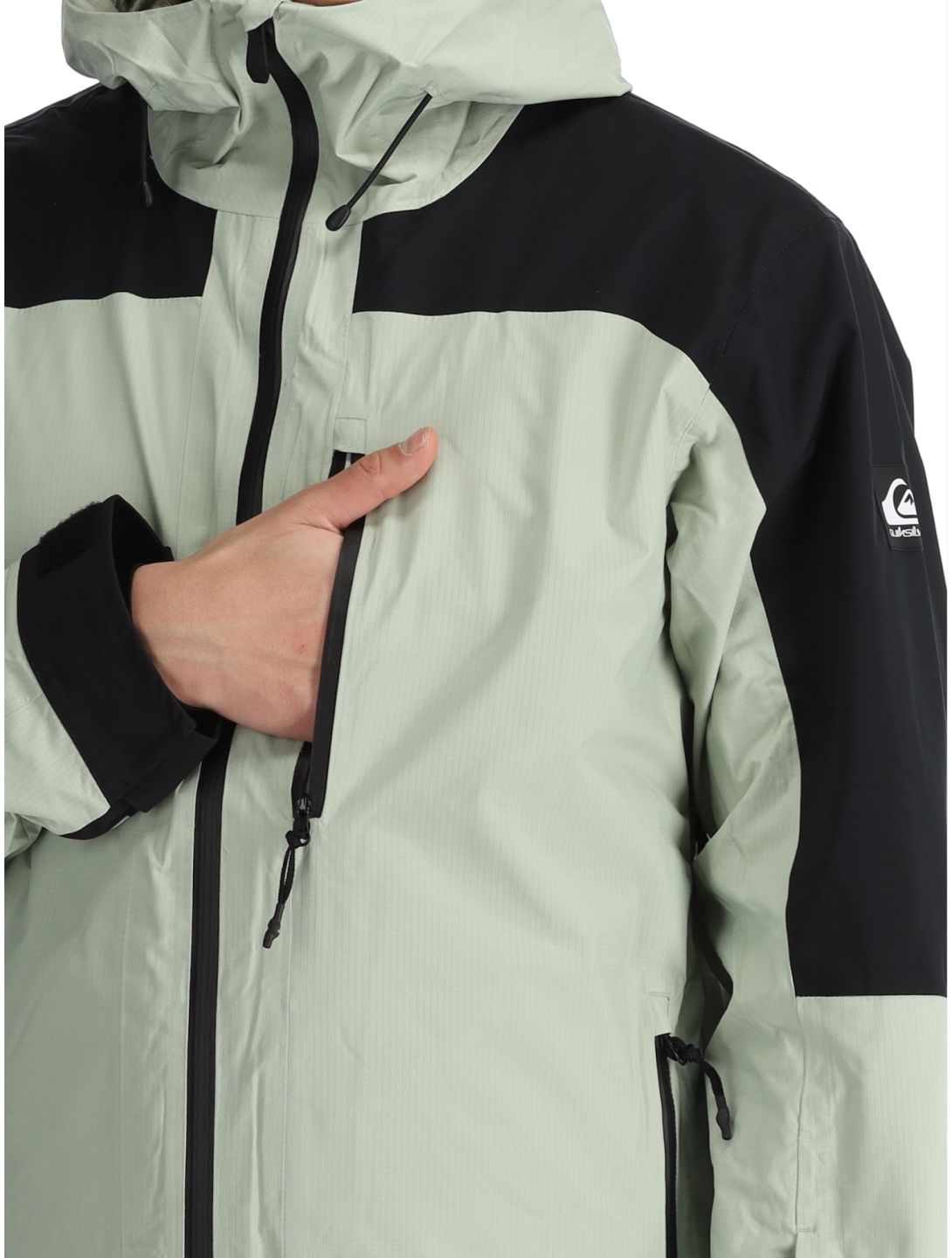 Quiksilver, Ultralight 20K Skijacke Herren Desert Sage grün, schwarz 