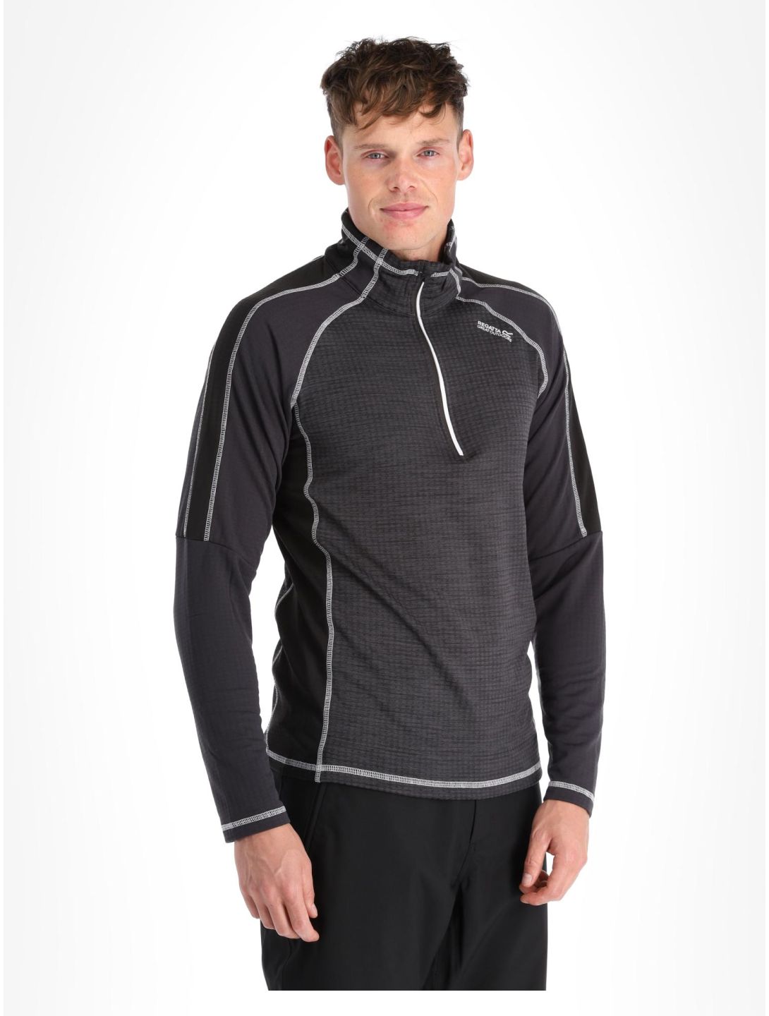 Regatta, Hepley Pullover Herren Ash / Black grau, schwarz 