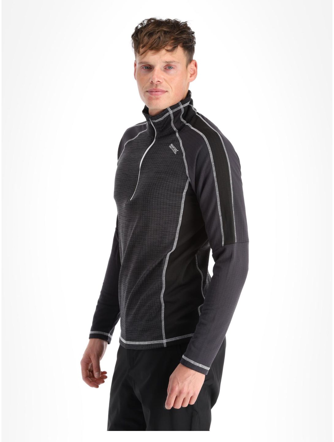 Regatta, Hepley Pullover Herren Ash / Black grau, schwarz 