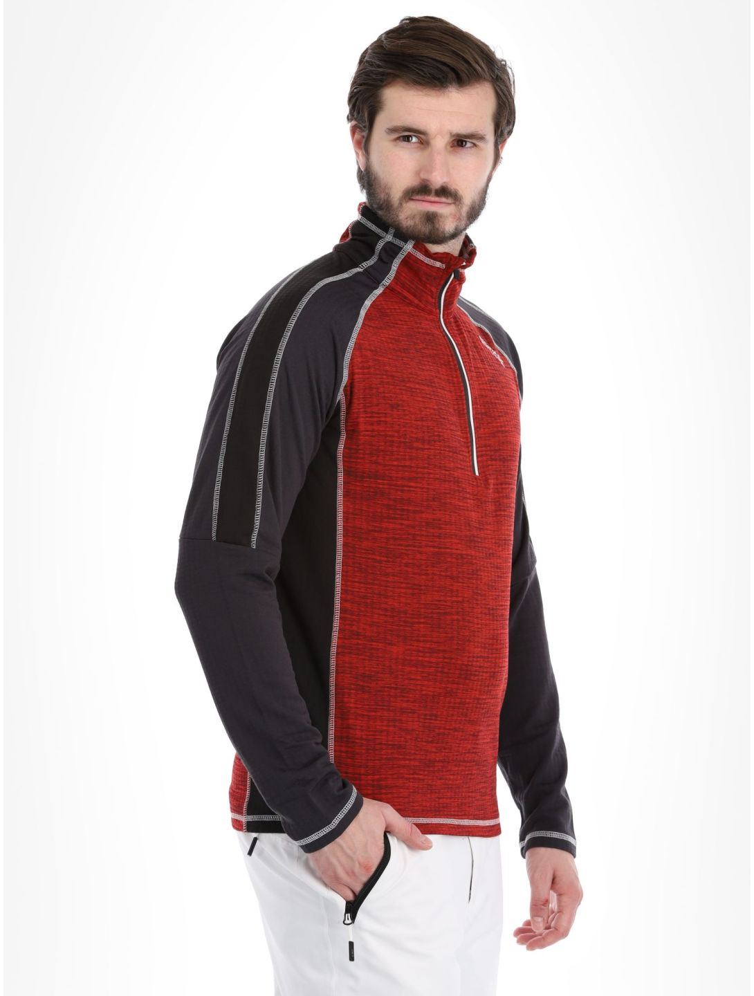 Regatta, Hepley Pullover Herren Danger Red / Ash grau, rot 