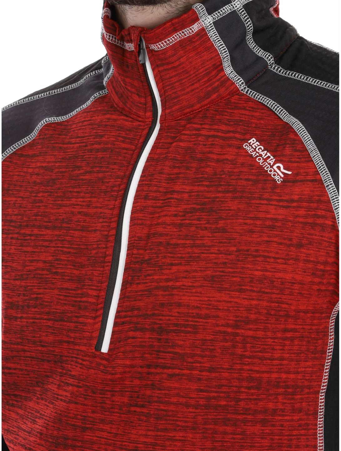 Regatta, Hepley Pullover Herren Danger Red / Ash grau, rot 