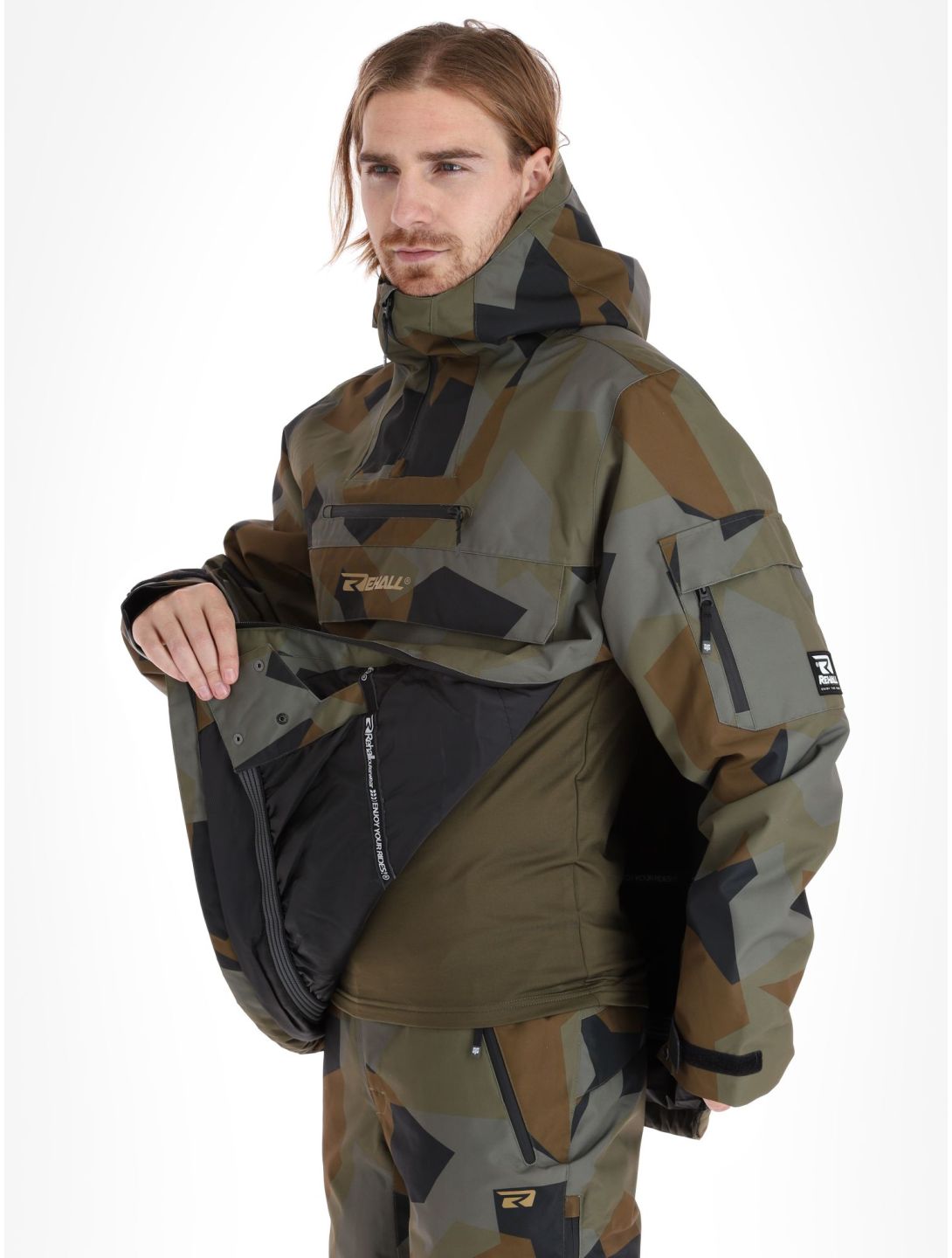 Rehall, Artrix-R Winter Anorak Herren Camo Olive grün 