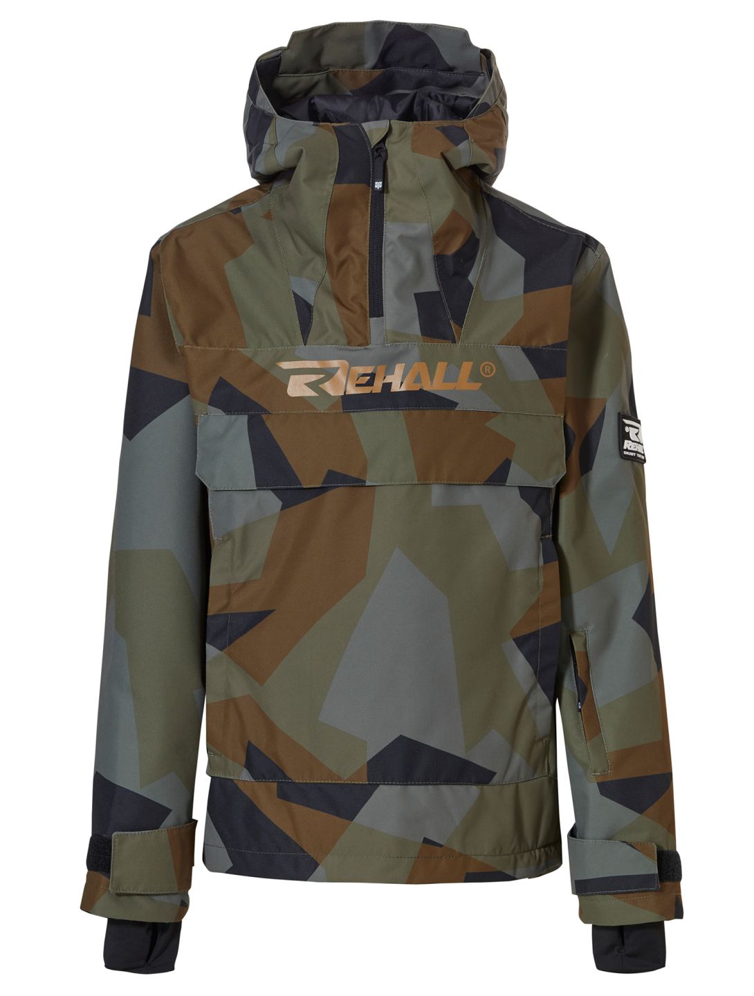 Rehall, Artrix-R-Jr. Winter Anorak Kinder Camo Olive grün 