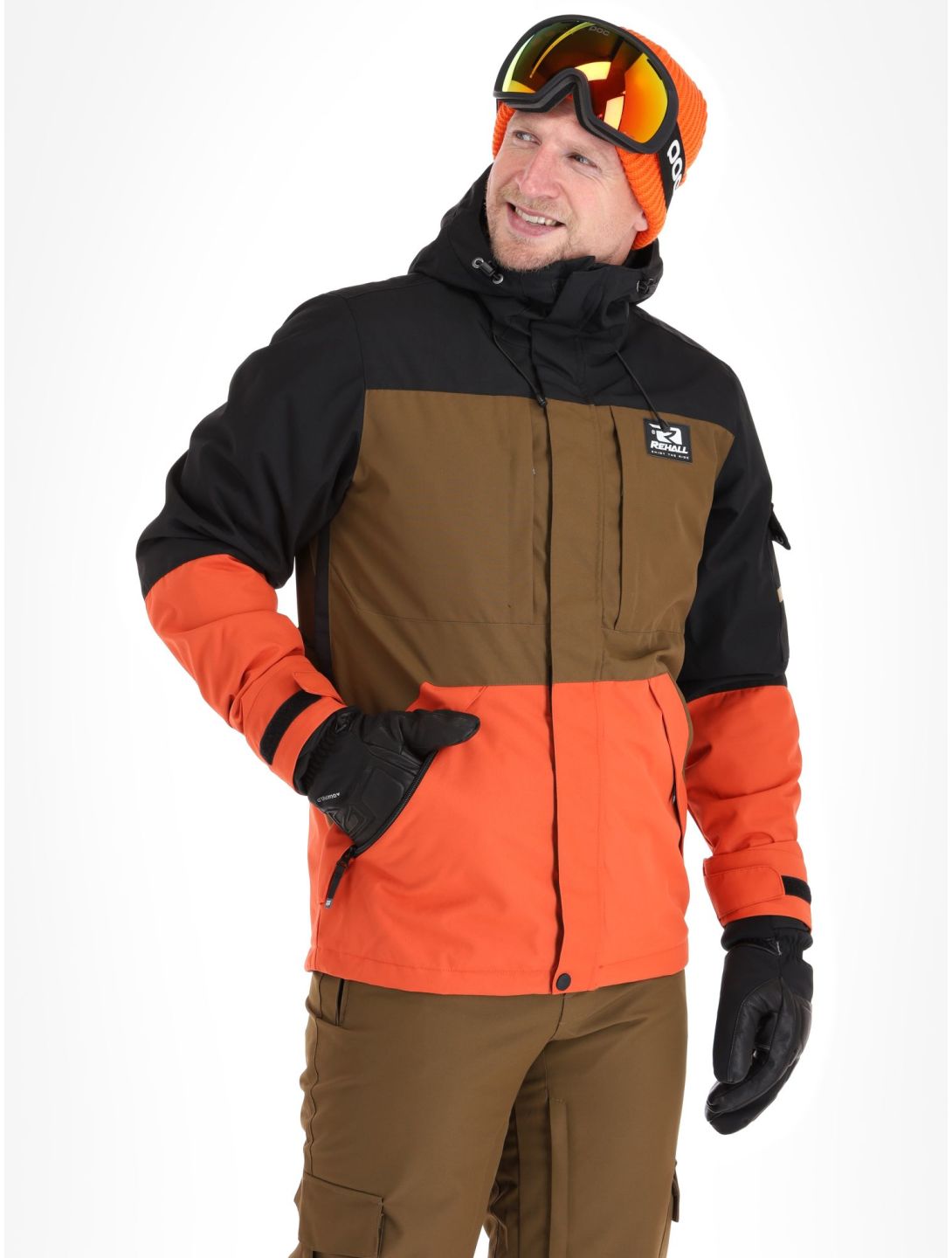 Rehall, Carls-R Skijacke Herren Rust blau, braun, orange 