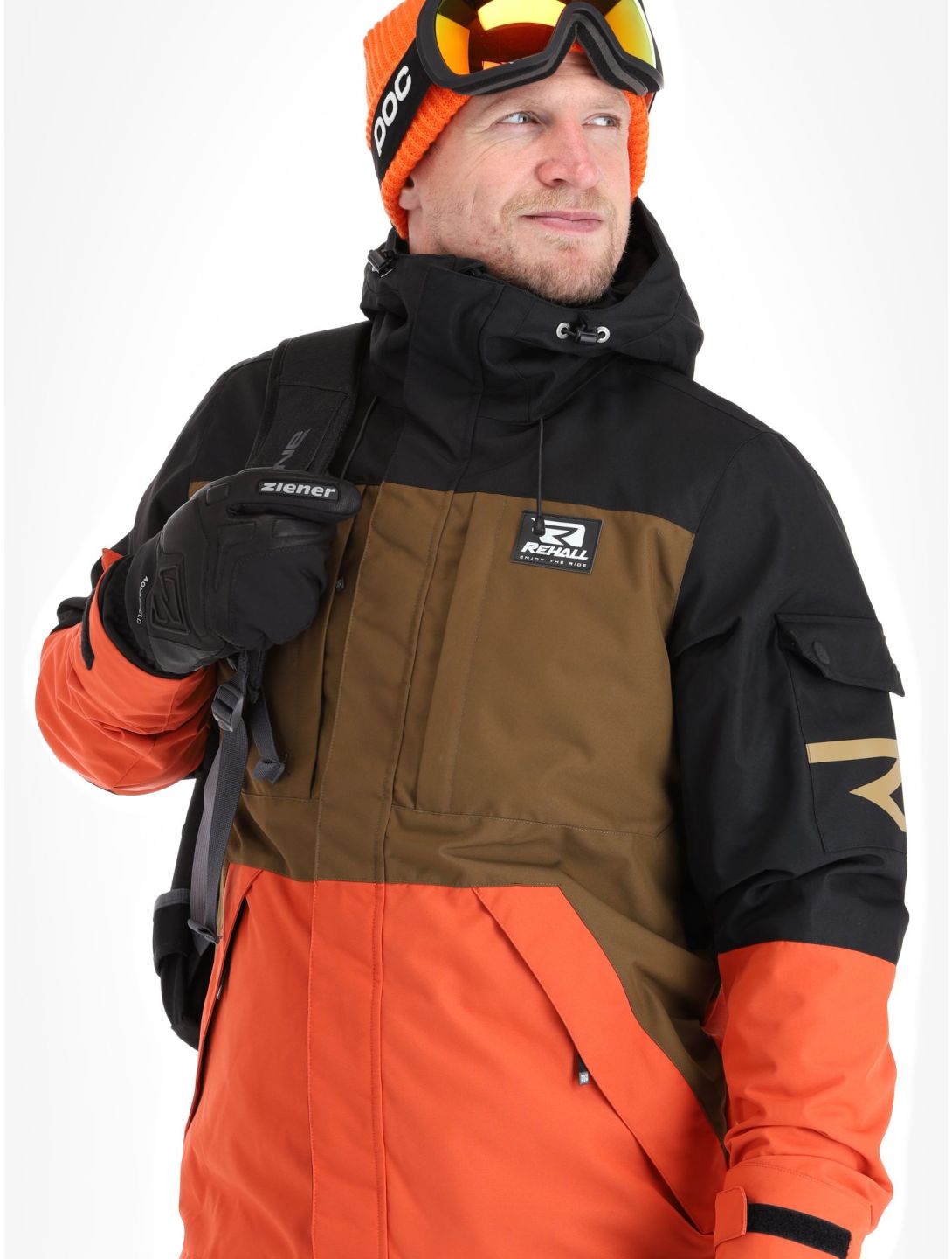 Rehall, Carls-R Skijacke Herren Rust blau, braun, orange 