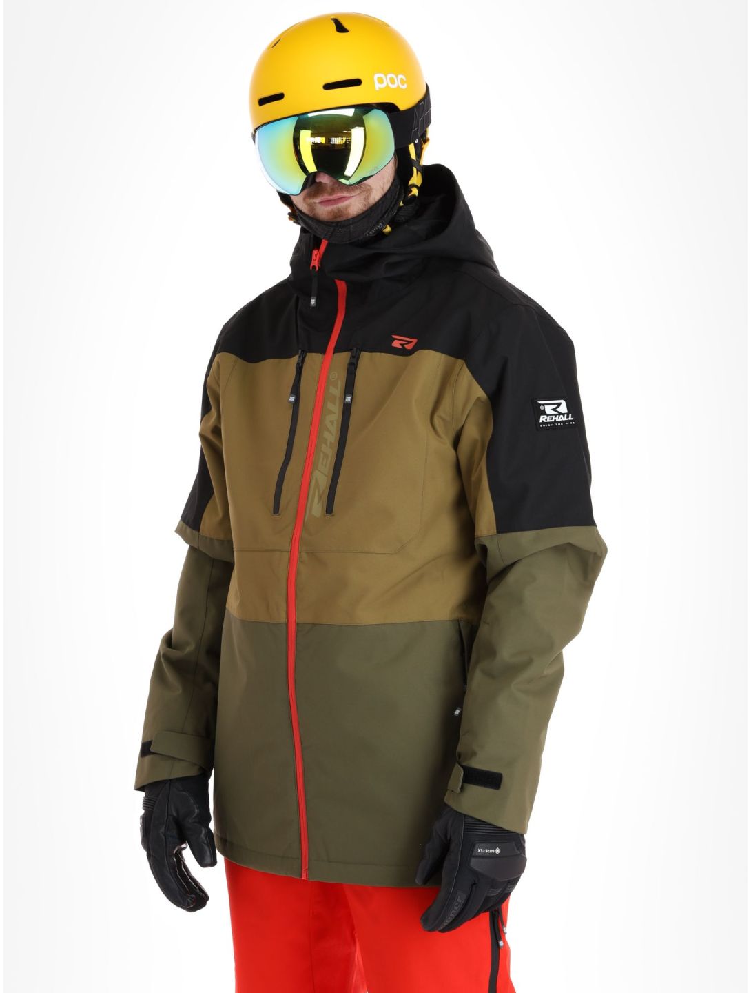 Rehall, Cropp-R Skijacke Herren Military braun, grün, schwarz 