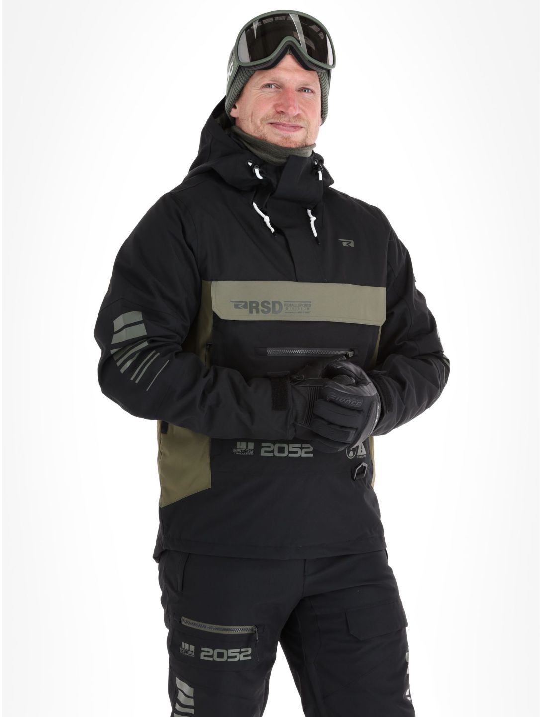 Rehall, Dennis-R Winter Anorak Herren Black grün, schwarz 