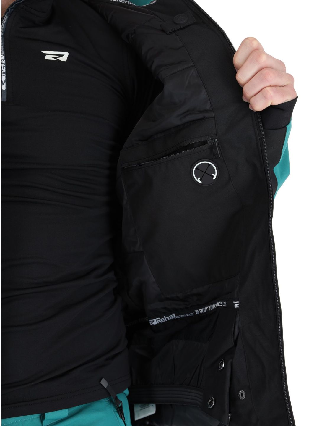 Rehall, Denver-R Skijacke Herren Teal green blau, schwarz 