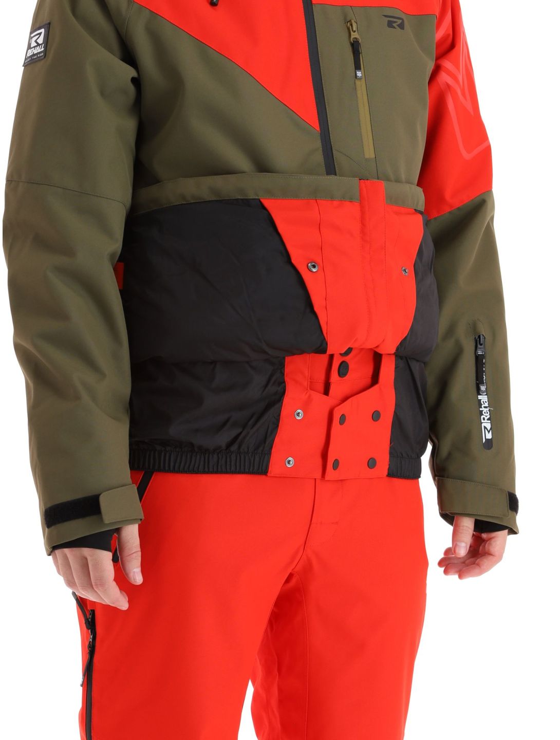 Rehall, Dick-R Skijacke Herren Olive grün, rot 