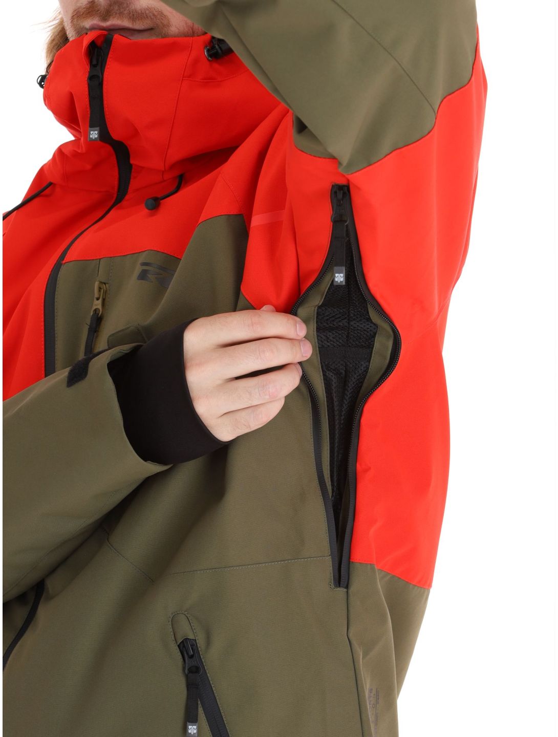 Rehall, Dick-R Skijacke Herren Olive grün, rot 