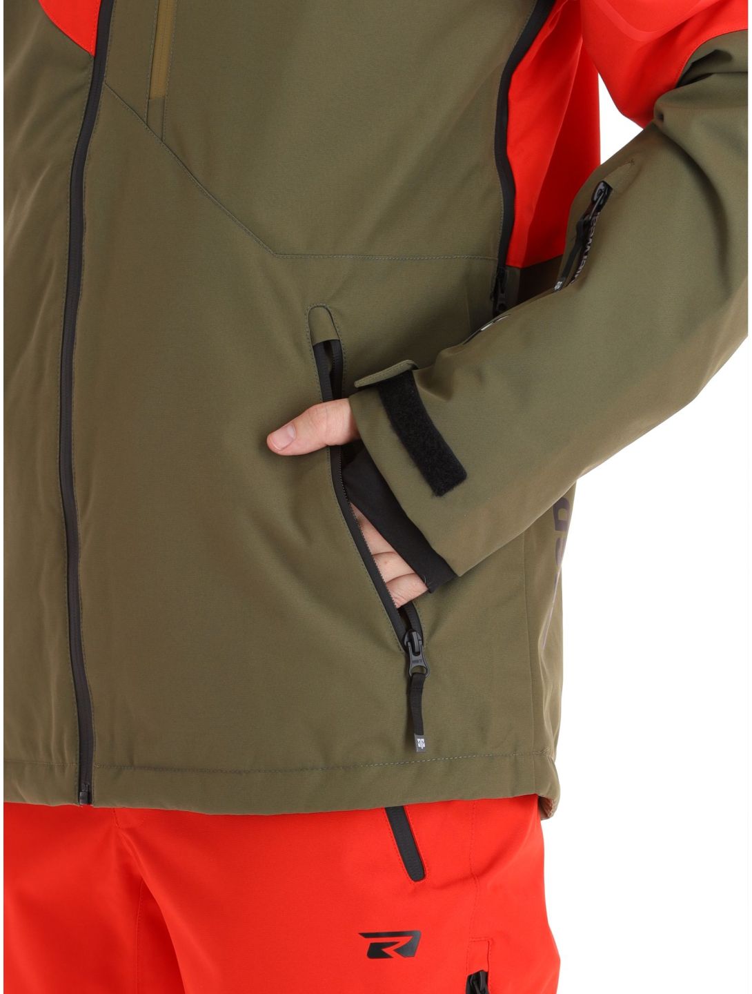 Rehall, Dick-R Skijacke Herren Olive grün, rot 