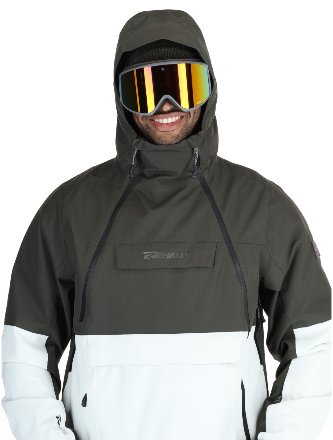 Rehall, Helicon-R Skijacke Herren Graphite grau, weiß 